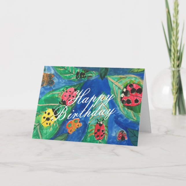 Tarjetas lindas del feliz cumpleaños de la (Anverso)