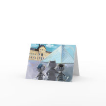 Tarjetas Louvre París - Tarjeta en blanco