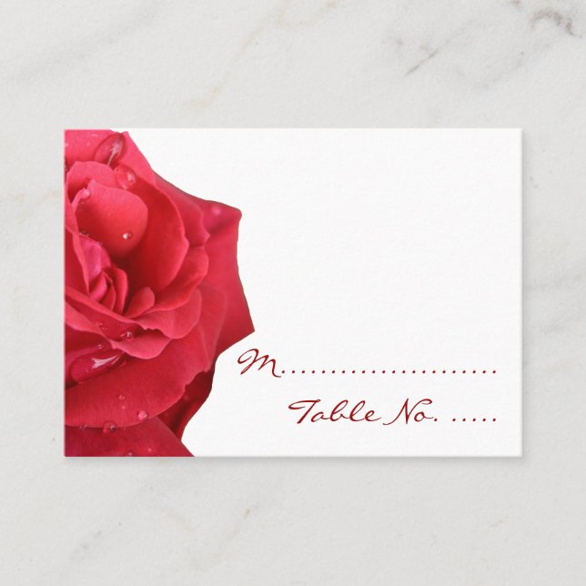 Tarjetas Luminosas Red Rose Boda Place (Anverso)