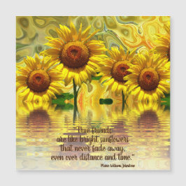 Tarjetas Magnéticas de Girasoles que Dicen que los