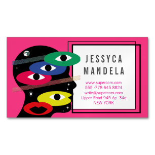 Tarjetas Magnéticas de Psicólogo Moderno