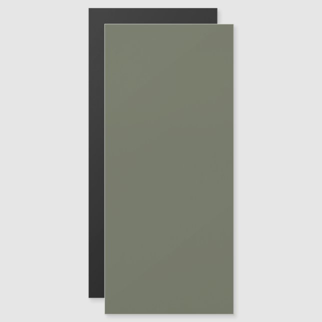 Tarjetas Magnéticas Personalizadas Verde Musgo (Anverso/Reverso)