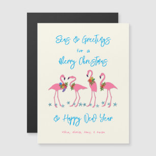 Tarjetas Magnéticas Tropical Flamingos Mares y Sal