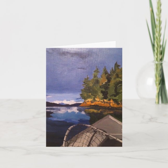 Tarjetas "mala pesca del barco de Alaska del día " (Anverso)