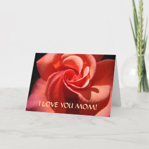 TARJETAS MAMÁ Te Amo Mamá Tarjeta de Saludo Rosa