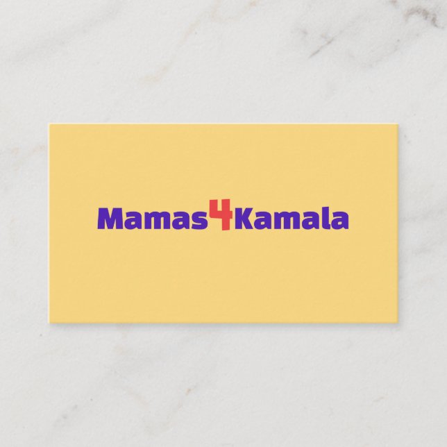 Tarjetas Mamas4Kamala (Anverso)