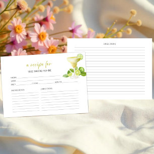 Tarjetas Margarita Fiesta Floral Bridal Shower Rec