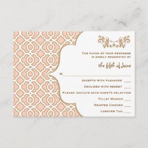 Tarjetas marroquíes de la respuesta de la boda del