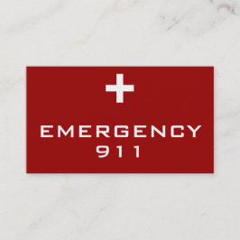 Tarjetas médicas de la emergencia de la