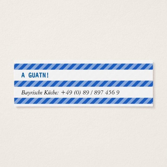 Tarjetas mini bávaras (Atrás)