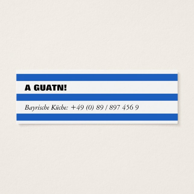 Tarjetas mini bávaras (Atrás)