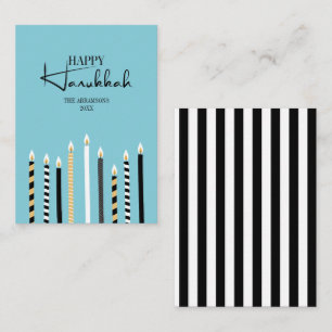Tarjetas Mini Nota de vacaciones de Velas de Hanuk