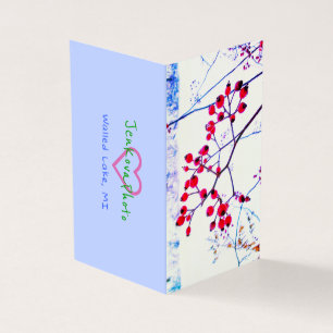 TARJETAS MINI RED BERRIES 2x3.5 horizontal