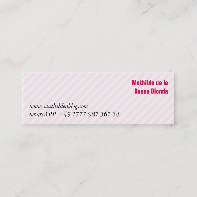 Tarjetas minimalistas (Reverso)