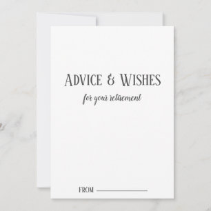 Tarjetas minimalistas de aviso de jubilación