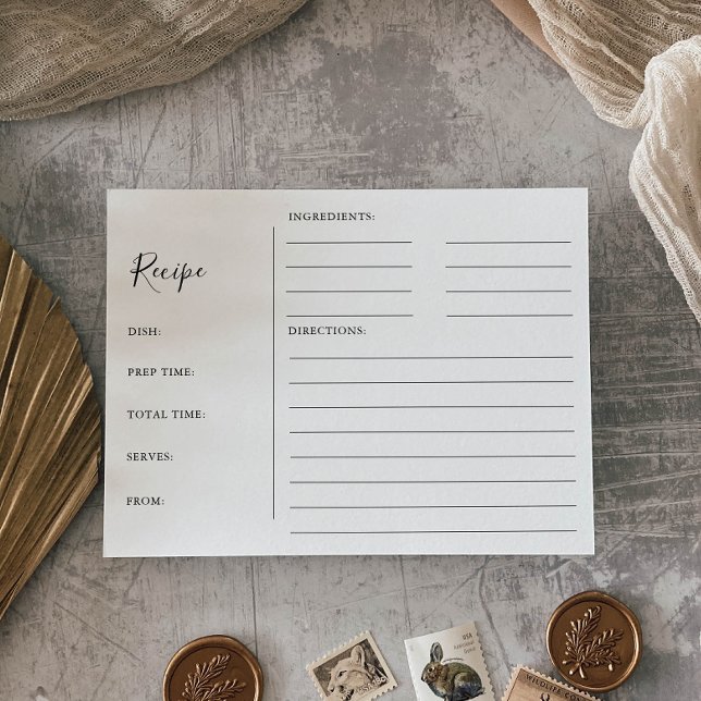 Tarjetas minimalistas para la ducha de novia (Subido por el creador)