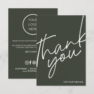 Tarjetas minimalistas para pequeñas empresas Graci