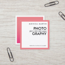 Tarjetas Minimalistas rosadas modernas