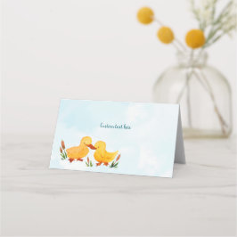 Tarjetas minimalistas Twin Baby Duck Place