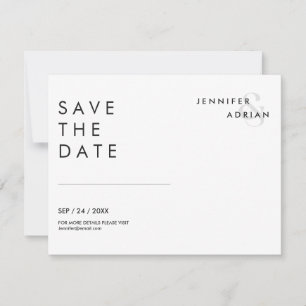 Tarjetas Mínimas de Ahorro de Fecha de Boda