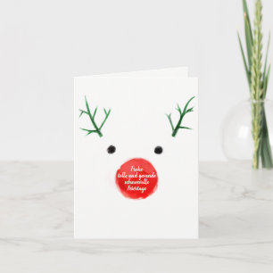 Tarjetas mínimas de Dognose del navidad
