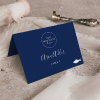 Tarjetas Mínimas De Opción De Comida De Pescado De