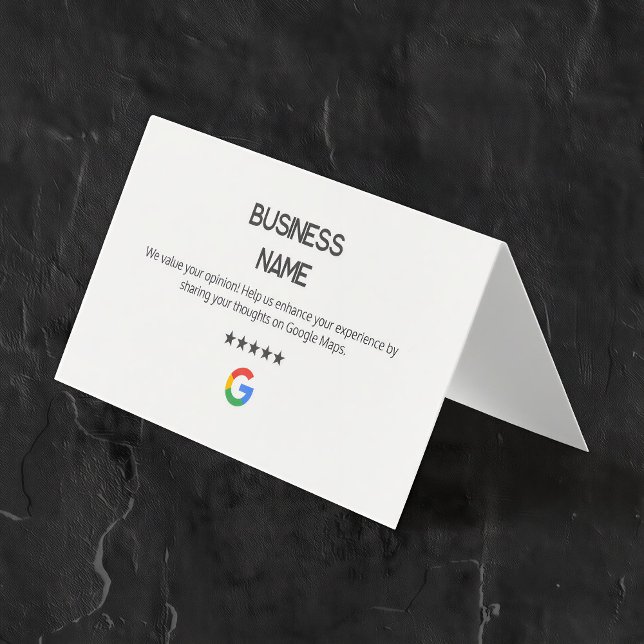 Tarjetas mínimas de revisión de Google (Google Business Profile Cards)