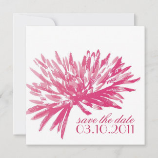 Tarjetas modernas de flores para salvar la fecha