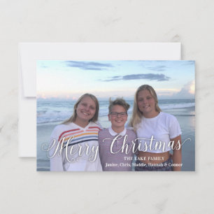 Tarjetas modernas de Navidades de fotografía