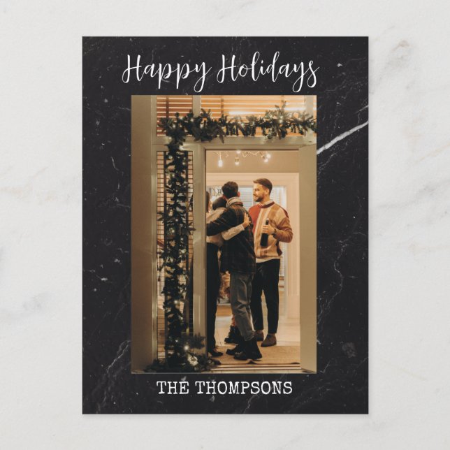 tarjetas modernas de Navidades elegantes de color  (Anverso)