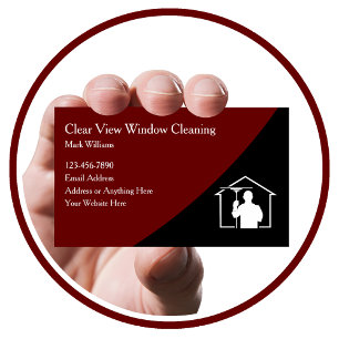 Tarjetas modernas de servicios de limpieza de vent
