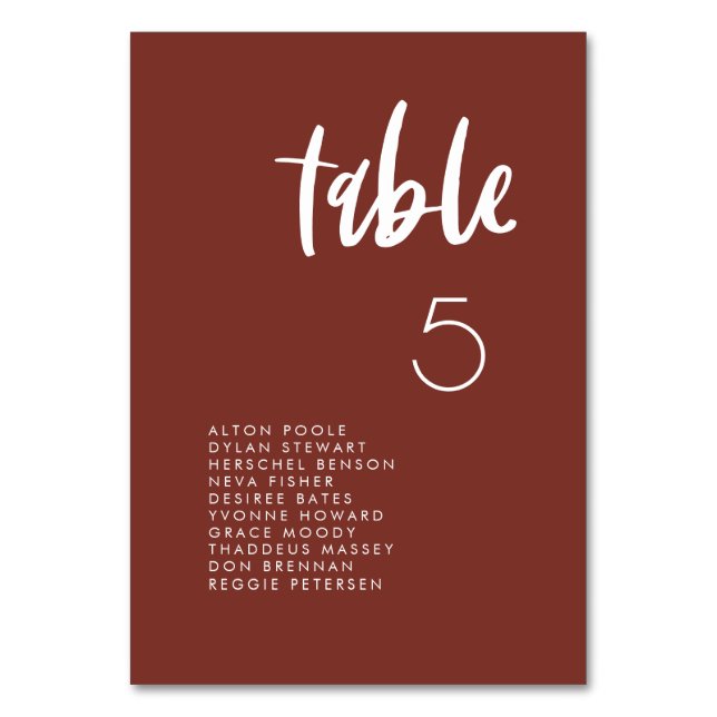 Tarjetas modernas y elegantes para asientos en ter (Anverso)