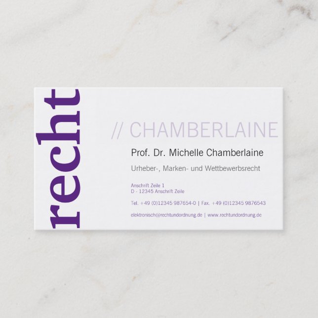 Tarjetas moradas (Anverso)