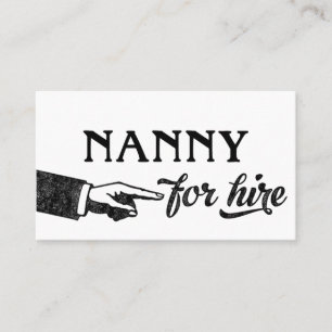 Tarjetas Nanny Business - Guay Vintage