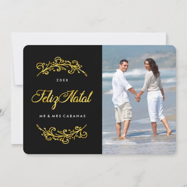 Tarjetas natales de la foto de Feliz (Anverso)