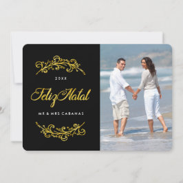 Tarjetas natales de la foto de Feliz