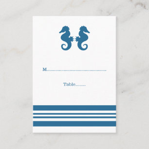 Tarjetas Nautical Seahorse Boda Place