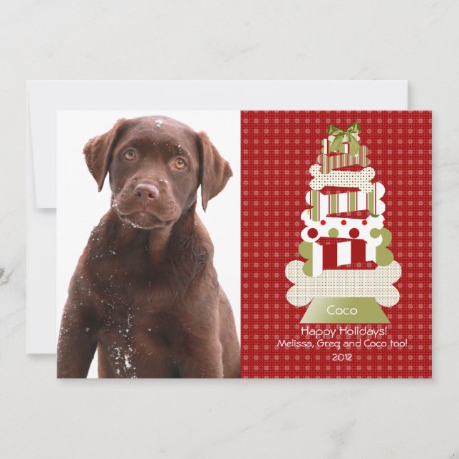 Tarjetas Navidades mascotas | Material de invitaci (Anverso)