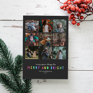 Tarjetas Navideñas con Fotos Múltiples y Luces Bri
