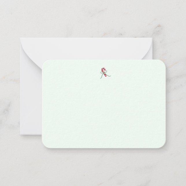 Tarjetas Navideñas de Caramelo Adorables (Anverso)