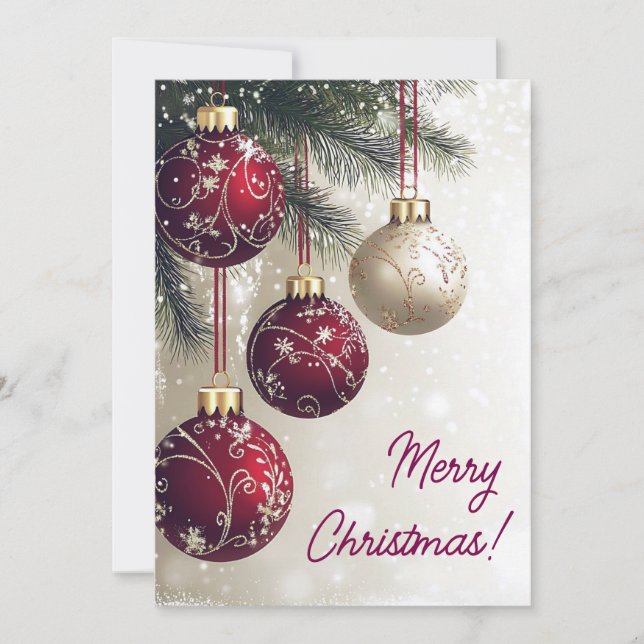 Tarjetas navideñas de Feliz (Anverso)