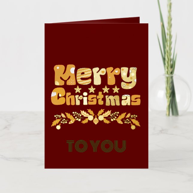 Tarjetas navideñas de Feliz (Anverso)