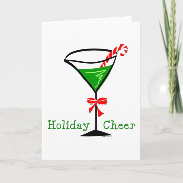Tarjetas navideñas de feriado de Martini (Anverso)