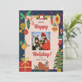 Tarjetas navideñas de festividades con fotos navid