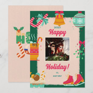 Tarjetas navideñas de festividades con fotos navid