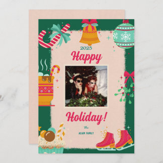 Tarjetas navideñas de festividades con fotos navid