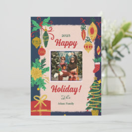 Tarjetas navideñas de festividades con fotos navid