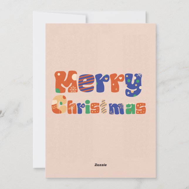 Tarjetas navideñas de festividades con fotos navid (Reverso)