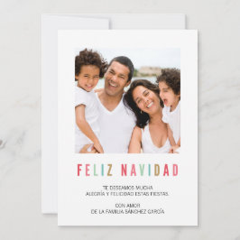 Tarjetas Navideñas de Foto | Saludos Coloridos