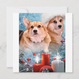 Tarjetas Navideñas de Hermosos Pembroke Welsh Corg